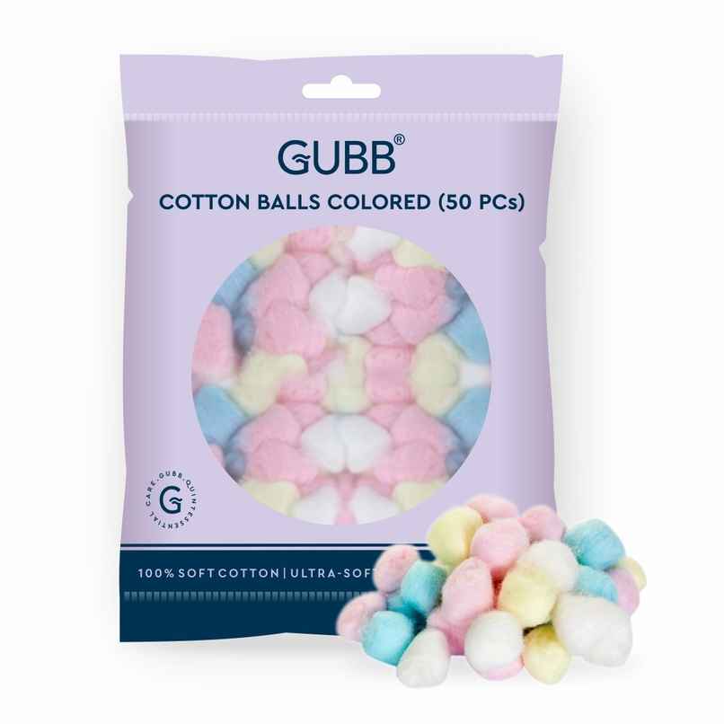 GUBB Cotton Colored Balls | Soft & Gentle GUBB Cotton Colored Balls | Soft & Gentle