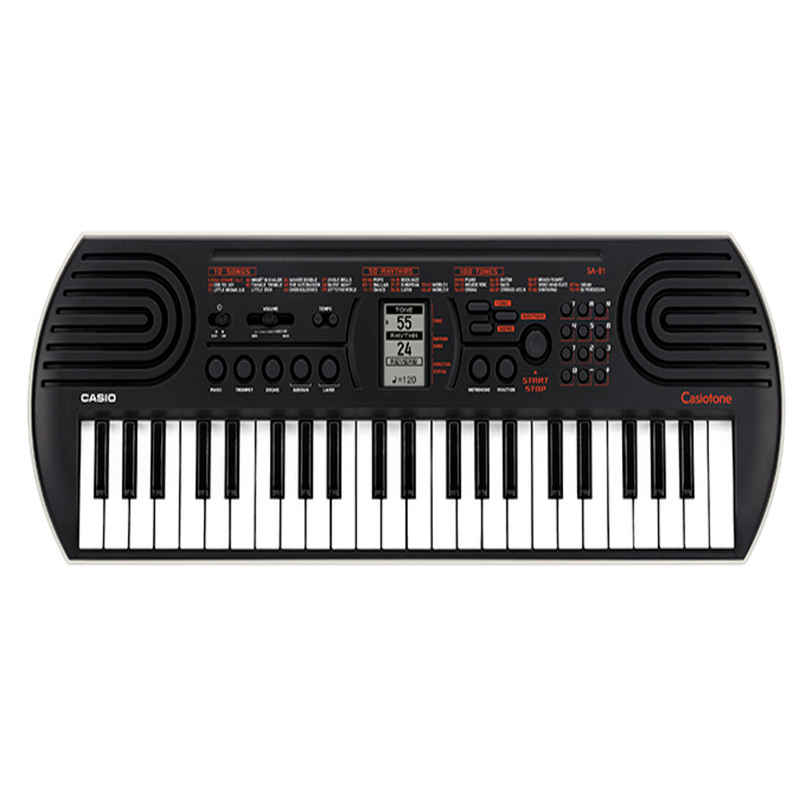 Casiotone Mini Keyboard SA-81 with Piano tones | Black