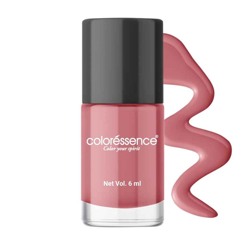 Coloressence Cute Coats Long Lasting Nail Paint, Chip Resistant, Quick Dry, 1 Swipe  | Coral Charm