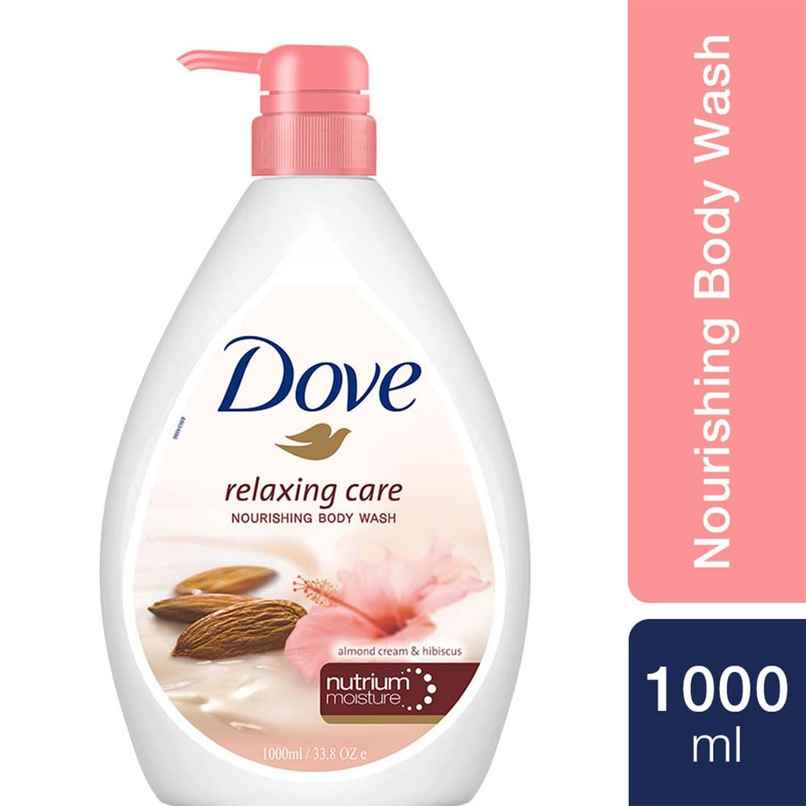 Dove Nourishing Body Wash | Almond Cream & Hibiscus | For Smooth Skin