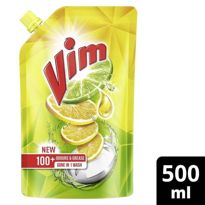 Vim Lemon Dishwash Liquid Gel Refill Pouch Vim Lemon Dishwash Liquid Gel Refill Pouch