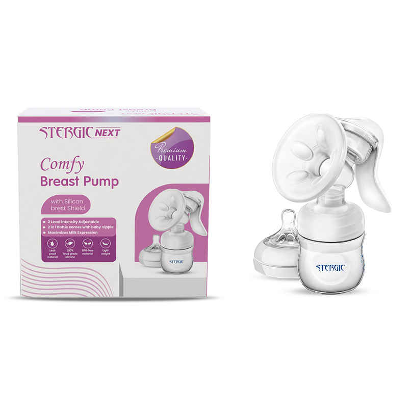 Stergic Next Comfy Manual Breast Pump With Silicon Breast Shield