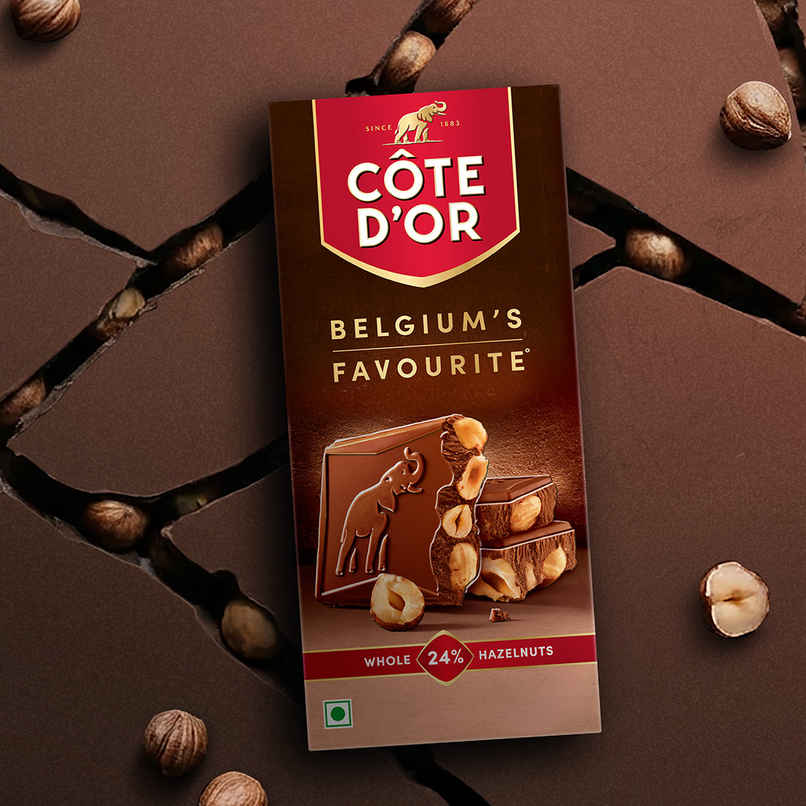 COTE D'OR Whole Hazelnuts Milk Premium Belgian Chocolate Bar COTE D'OR Whole Hazelnuts Milk Premium Belgian Chocolate Bar
