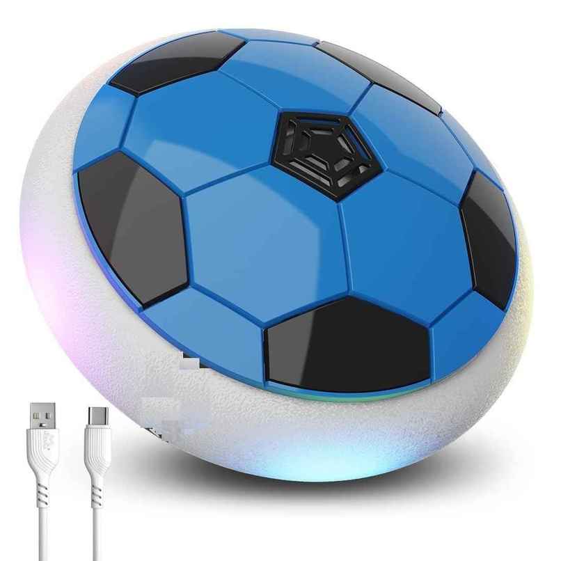 Fablue Floating Hover Football Toy for Kids - USB Type C Rechargeable Football Toy for Kids - Blue Fablue Floating Hover Football Toy for Kids - USB Type C Rechargeable Football Toy for Kids - Blue