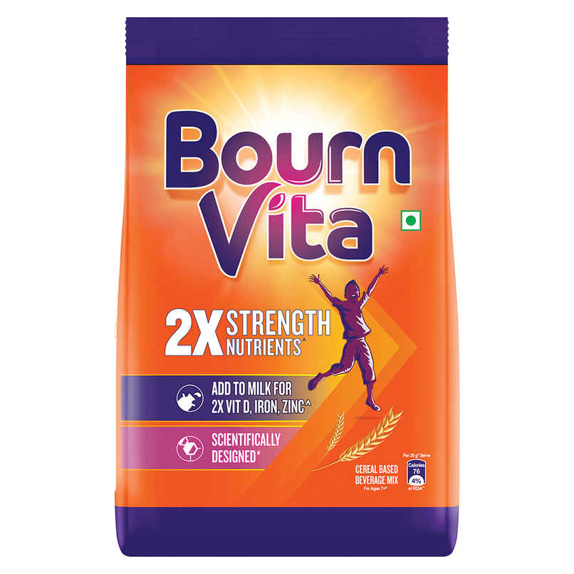 Bournvita Chocolate | Cereal Based Drink Mix Pouch Bournvita Chocolate | Cereal Based Drink Mix Pouch