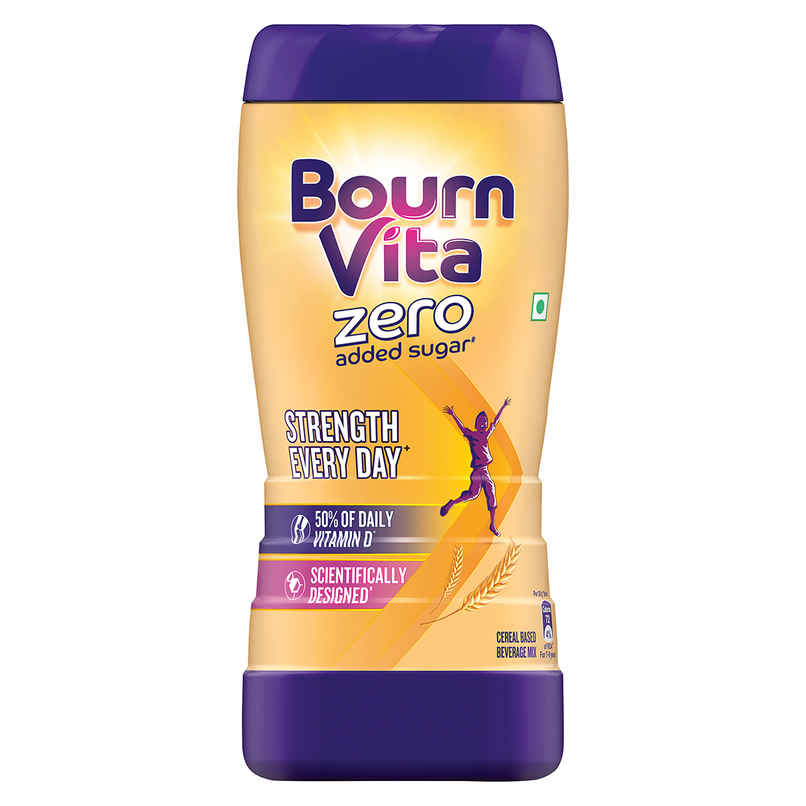 Cadbury Bournvita Zero Added Sugar Nutrition Drink Jar
