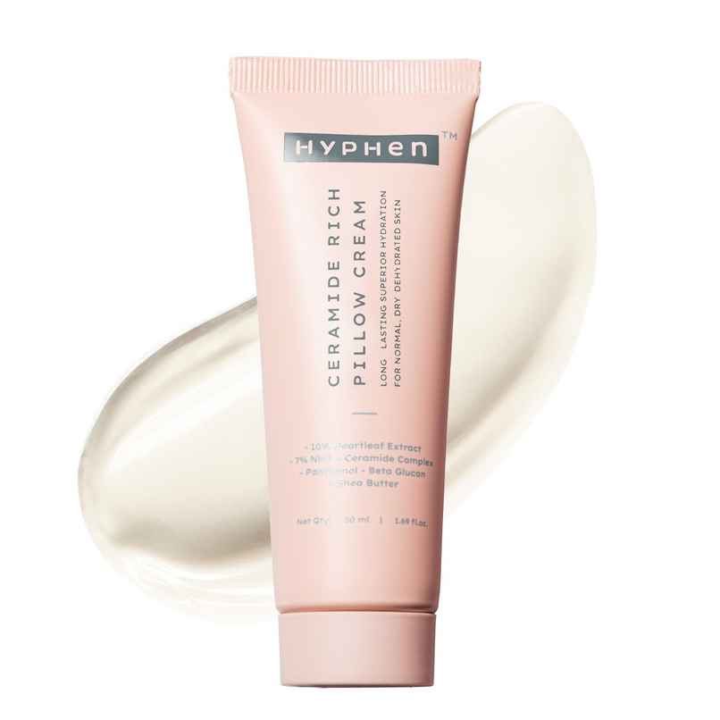 Hyphen 10% Heartleaf And 7% Ceramides-Nmf Face Moisturizer| Rich Pillow Cream for Hydration Hyphen 10% Heartleaf And 7% Ceramides-Nmf Face Moisturizer| Rich Pillow Cream for Hydration
