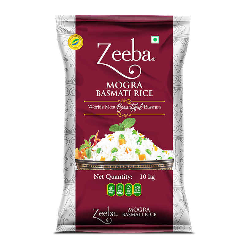 Zeeba Mogra Basmati Rice | Broken/Tuta Basmati Rice for all Dishes | Cooked length upto 12mm Zeeba Mogra Basmati Rice | Broken/Tuta Basmati Rice for all Dishes | Cooked length upto 12mm