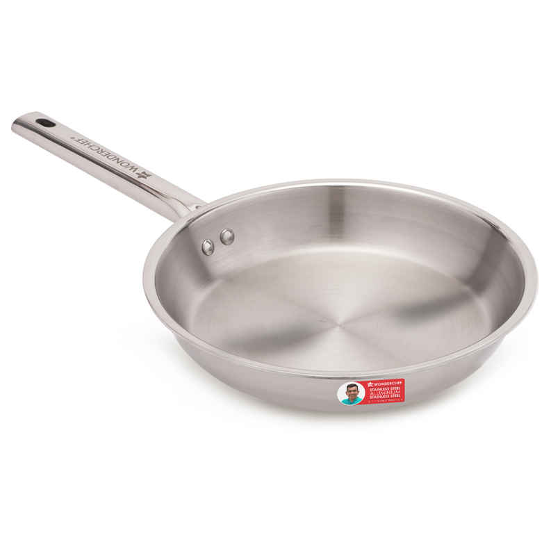 Wonderchef Stella Triply Fry Pan | 24 cm | 1.7 L | Induction Compatible Wonderchef Stella Triply Fry Pan | 24 cm | 1.7 L | Induction Compatible