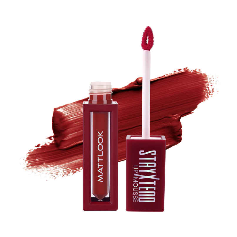 Mattlook Stayxtend Lip Mousse Lipstick Enriched With VitaminE & Non Sticky Formula | Berry Maroon 07 Mattlook Stayxtend Lip Mousse Lipstick Enriched With VitaminE & Non Sticky Formula | Berry Maroon 07