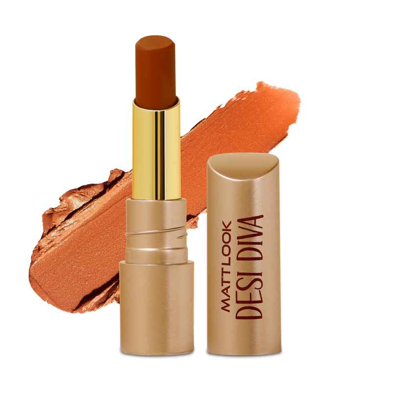 Mattlook Desi Diva HD Matte Lipstick With Hydrating Formula & Hyaluronic Acid | Brownie Bite 16 Mattlook Desi Diva HD Matte Lipstick With Hydrating Formula & Hyaluronic Acid | Brownie Bite 16