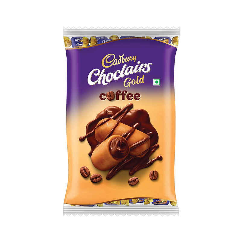 Cadbury Choclairs Gold Coffee Candy Pack | 60 Candies