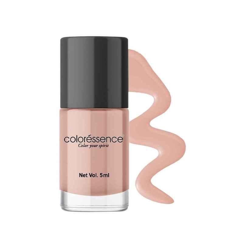Coloressence Cute Coats Long Lasting Nail Paint, Chip Resistant, Quick Dry, 1 Swipe  | Nude Sand