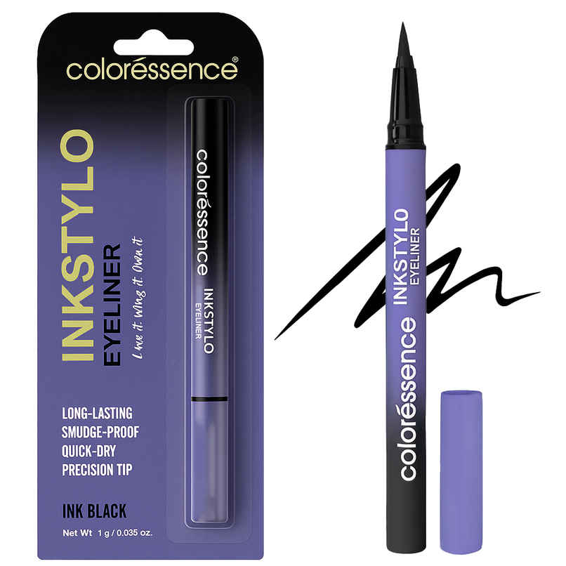 Coloressence Ink Stylo Sketch Pen Eyeliner | Black|Waterproof|Smudgeproof|Quick Dry|Long Lasting Coloressence Ink Stylo Sketch Pen Eyeliner | Black|Waterproof|Smudgeproof|Quick Dry|Long Lasting