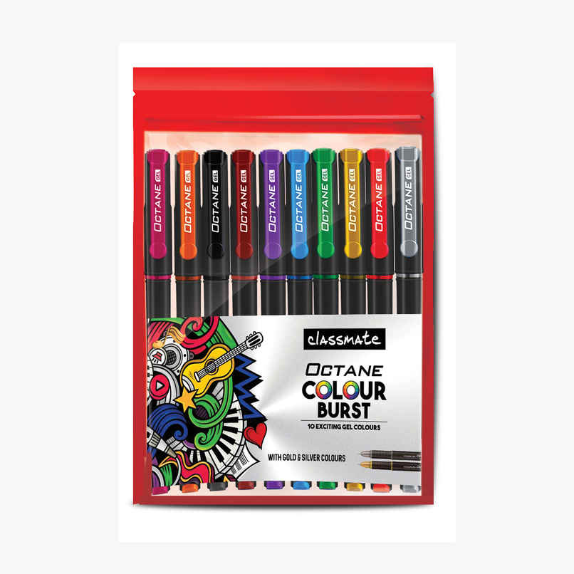 Classmate Octane Colour Burst Gel Pen | Multi colour