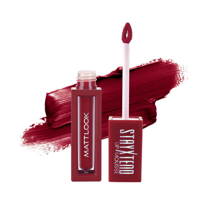 Mattlook Stayxtend Lip Mousse Enriched With Vitamin E & Non Sticky Formula | Shade 08 Mattlook Stayxtend Lip Mousse Enriched With Vitamin E & Non Sticky Formula | Shade 08