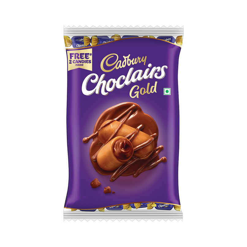 Cadbury Choclairs Gold Chocolate Candy Pack | 62 units