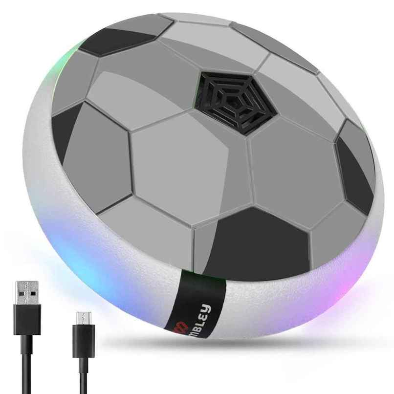 Wembley C-Type Usb Powered Hover Football Indoor Electric Floating Hover Ball Soccer - Grey Wembley C-Type Usb Powered Hover Football Indoor Electric Floating Hover Ball Soccer - Grey