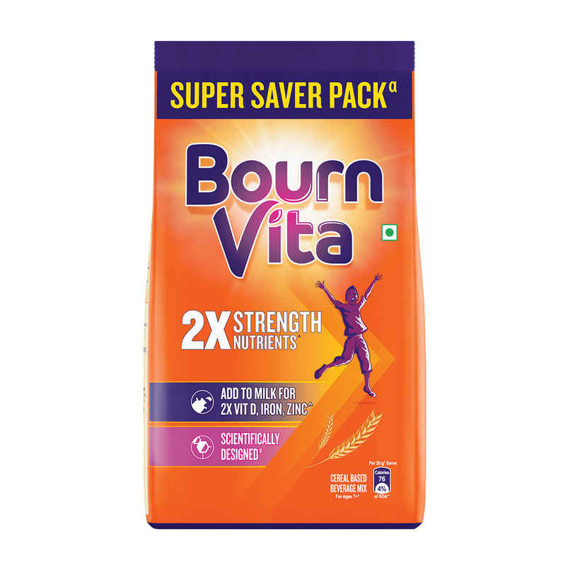 Bournvita Chocolate Cereal Based Nutrition Drink Mix Pouch