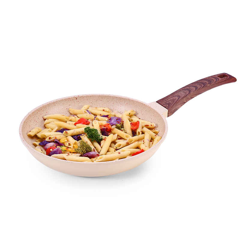 Wonderchef Duralife Die-Cast Non-Stick Fry Pan Ivory 24 Cm Wonderchef Duralife Die-Cast Non-Stick Fry Pan Ivory 24 Cm