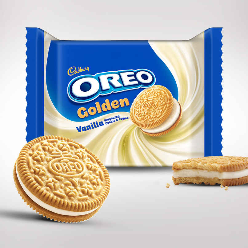 Cadbury Oreo Golden Vanilla Flavour Creme Sandwich Biscuit Family Pack Cadbury Oreo Golden Vanilla Flavour Creme Sandwich Biscuit Family Pack