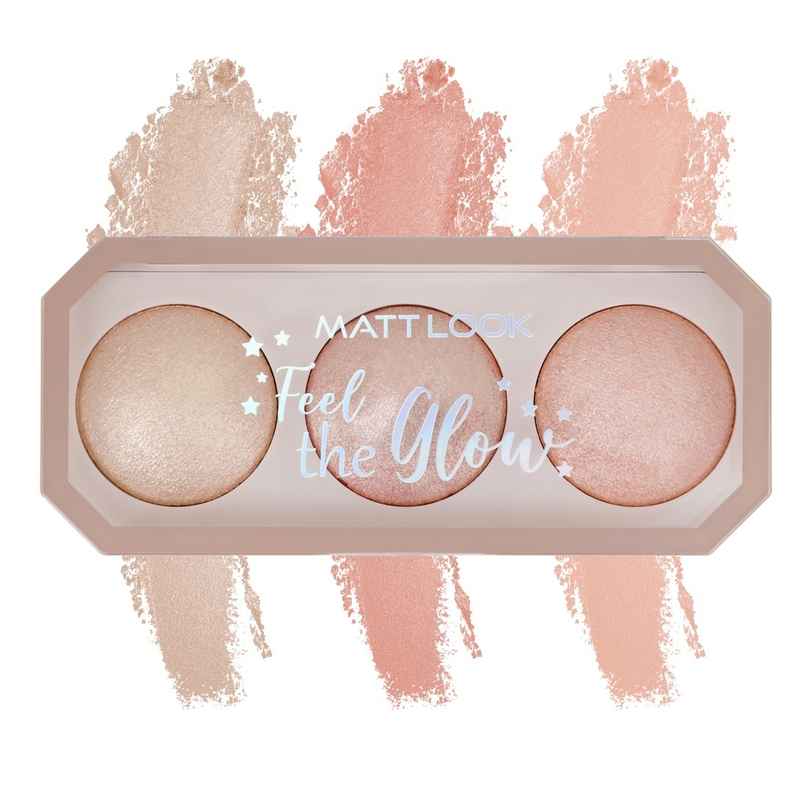 Mattlook Feel The Glow Baked Highlighter Enriched With Vitamin E | Silky | Light House-03