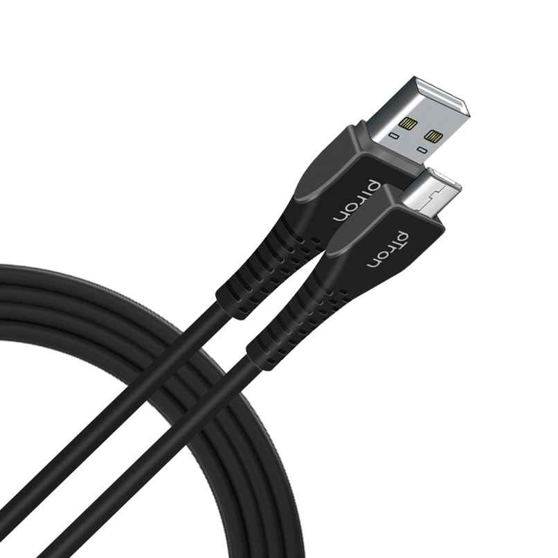 pTron USB-A to Micro USB 2.4A Fast Charging Cable Compatible with Android Phones/Tablets, 480mbps Data Transfer Speed, Made in India, Solero M241 Tangle-Free USB Cable(Round, 1M) - Black pTron USB-A to Micro USB 2.4A Fast Charging Cable Compatible with Android Phones/Tablets, 480mbps Data Transfer Speed, Made in India, Solero M241 Tangle-Free USB Cable(Round, 1M) - Black