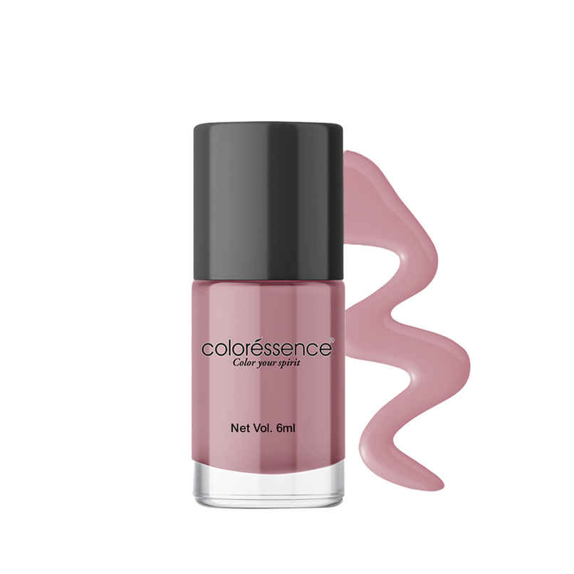 Coloressence Cute Coats Long Lasting Nail Paint, Chip Resistant, Quick Dry, 1 Swipe | Nude Lilac Coloressence Cute Coats Long Lasting Nail Paint, Chip Resistant, Quick Dry, 1 Swipe | Nude Lilac