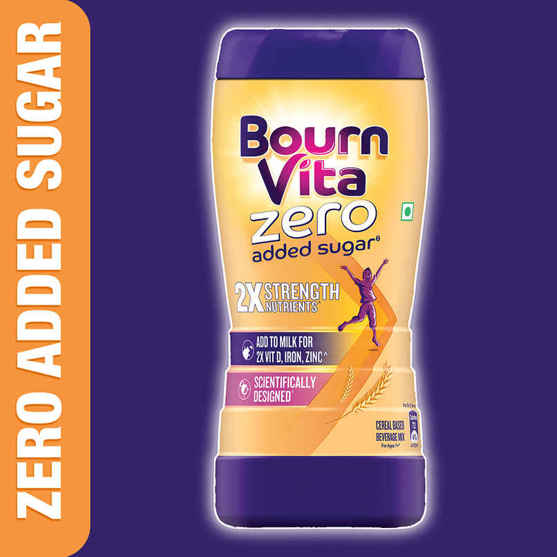 Bournvita Zero Added Sugar Nutrition Drink Jar