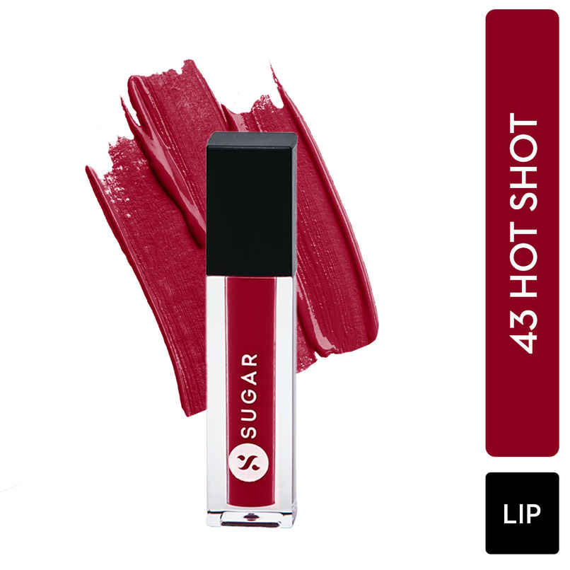 SUGAR Smudge Me Not Liquid Mini Lipstick - 43 Hot Shot SUGAR Smudge Me Not Liquid Mini Lipstick - 43 Hot Shot