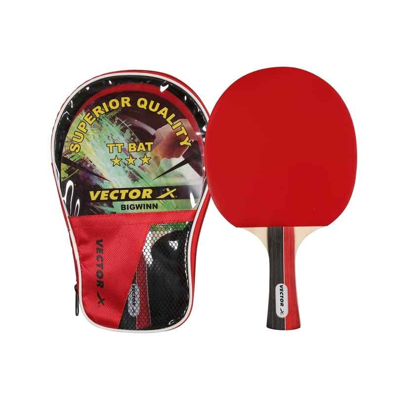 Vector X Bigwinn Table Tennis Racket | Black-Red