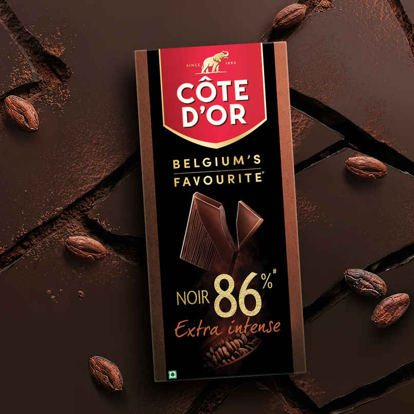 COTE D'OR 86% Dark Premium Belgian Chocolate Bar COTE D'OR 86% Dark Premium Belgian Chocolate Bar