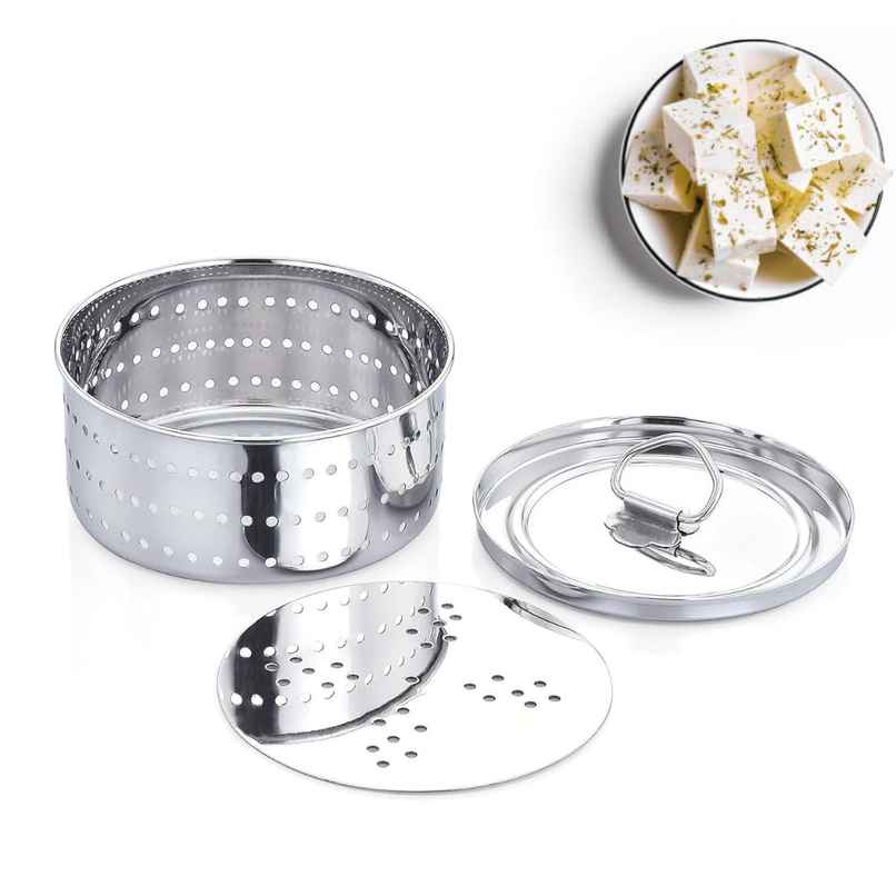 Capsicum Stainless Steel Round Paneer Mould | Paneer Strainer | Paneer Press | Round Capsicum Stainless Steel Round Paneer Mould | Paneer Strainer | Paneer Press | Round