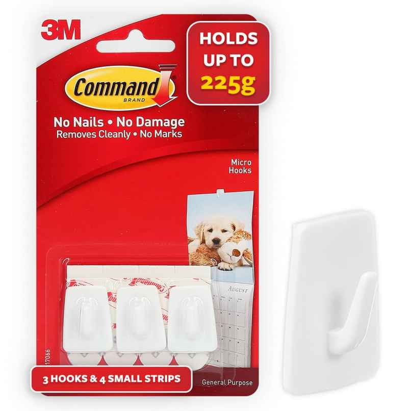 Command Micro Hooks | White