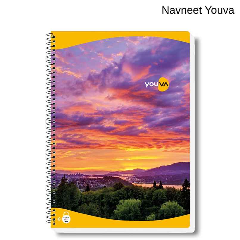 Navneet Youva Spiral Bound Unruled Notebook (400 Pages, A4 Size 21 cm x 29.7 cm, Colour May Vary) Navneet Youva Spiral Bound Unruled Notebook (400 Pages, A4 Size 21 cm x 29.7 cm, Colour May Vary)