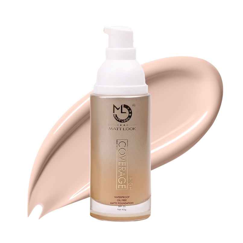 Mattlook High Coverage Waterproof & Oil Free Matte Face Foundation SPF 25 | Highly Pigmented | Fair 1 Mattlook High Coverage Waterproof & Oil Free Matte Face Foundation SPF 25 | Highly Pigmented | Fair 1