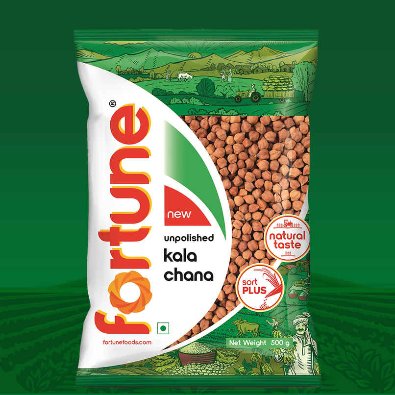 Fortune Unpolished Kala Chana Whole Fortune Unpolished Kala Chana Whole
