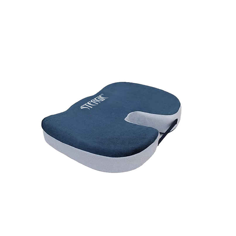 Stergic Next Seat Cushion High Density With Memory Foam For Hip, Tailbone, Coccyx Stergic Next Seat Cushion High Density With Memory Foam For Hip, Tailbone, Coccyx