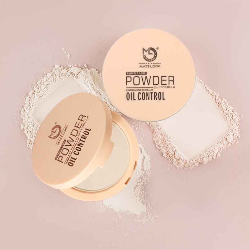 Mattlook Perfect Look Compact Powder With 2 in 1 Oil Control & Longlasting Formula | Fair-01