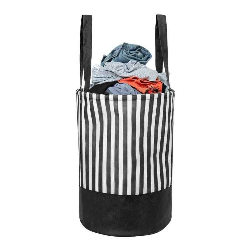 Prettykrafts 45 Ltr Folding Laundry Basket For Clothes, Freestanding Laundry Hamper,Set Of 1, Black Prettykrafts 45 Ltr Folding Laundry Basket For Clothes, Freestanding Laundry Hamper,Set Of 1, Black