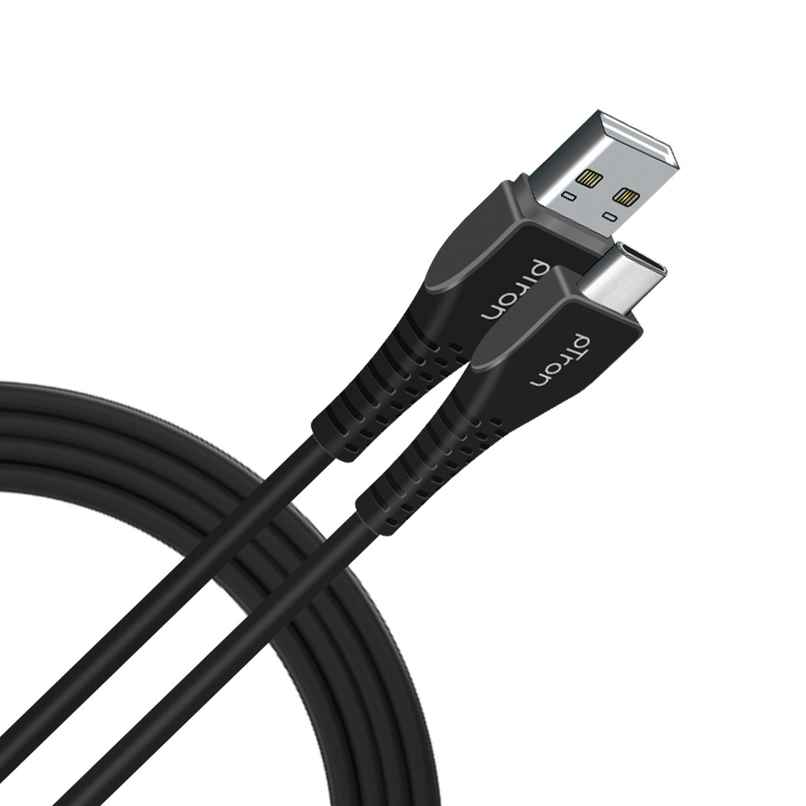 pTron Solero T241 USB-A to Type-C 2.4A Fast Charging Cable compatible with Android Phones/Tablets, 480mbps Data Transfer Speed, Made in India,Tangle-free Type-C USB Cable (Round, 1M) - Black pTron Solero T241 USB-A to Type-C 2.4A Fast Charging Cable compatible with Android Phones/Tablets, 480mbps Data Transfer Speed, Made in India,Tangle-free Type-C USB Cable (Round, 1M) - Black