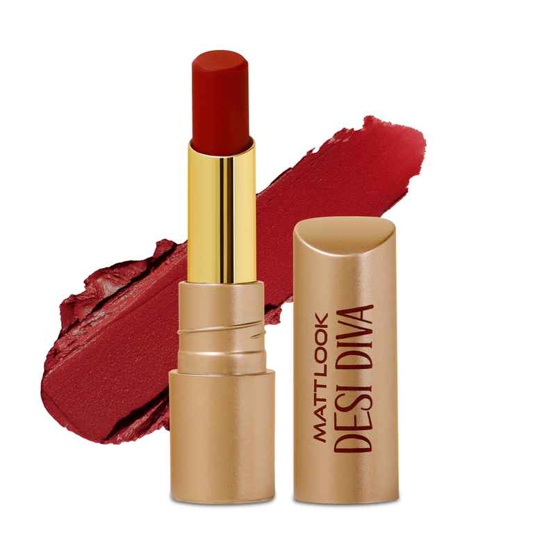 Mattlook Desi Diva HD Matte Lipstick With Hydrating Formula & Hyaluronic Acid | Maroon Envy 11 Mattlook Desi Diva HD Matte Lipstick With Hydrating Formula & Hyaluronic Acid | Maroon Envy 11