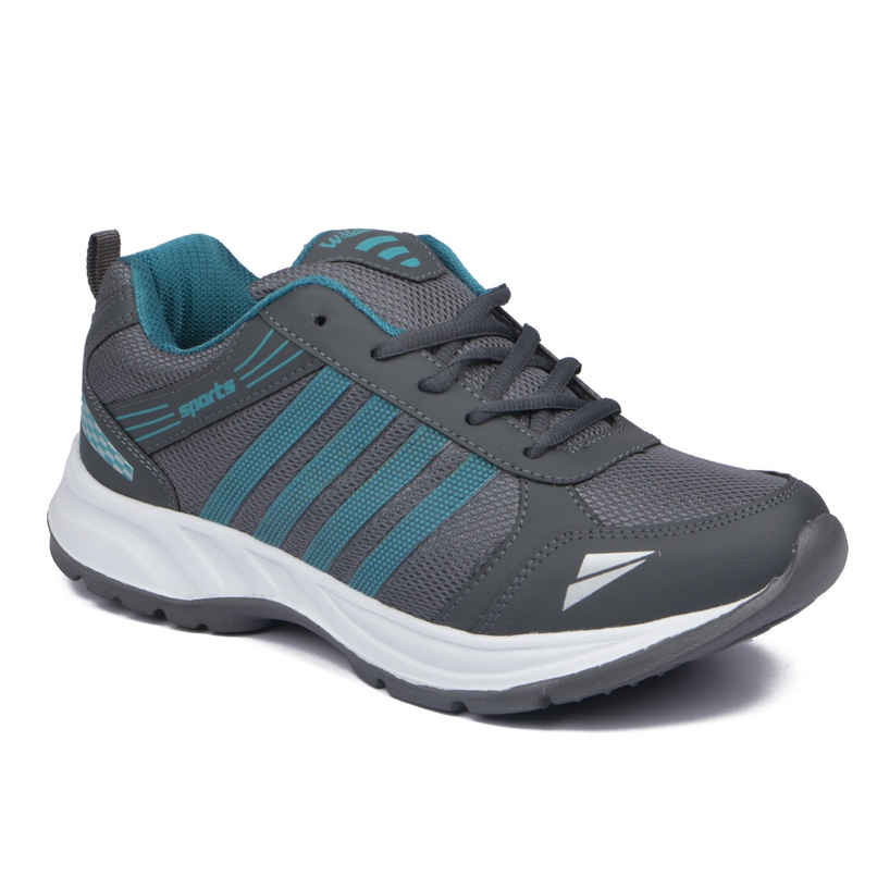 Asian Wndr-13 Men Sports Shoes Grey-Firozi (Size-8)