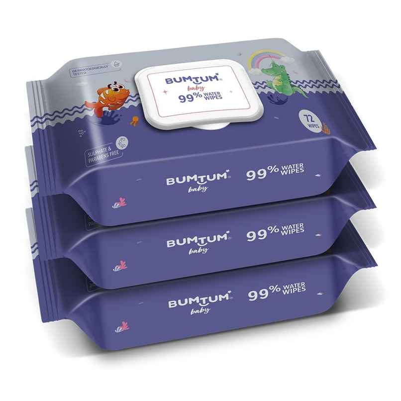 Bumtum Baby 99% Water Wet Wipes with Aloe Vera Bumtum Baby 99% Water Wet Wipes with Aloe Vera