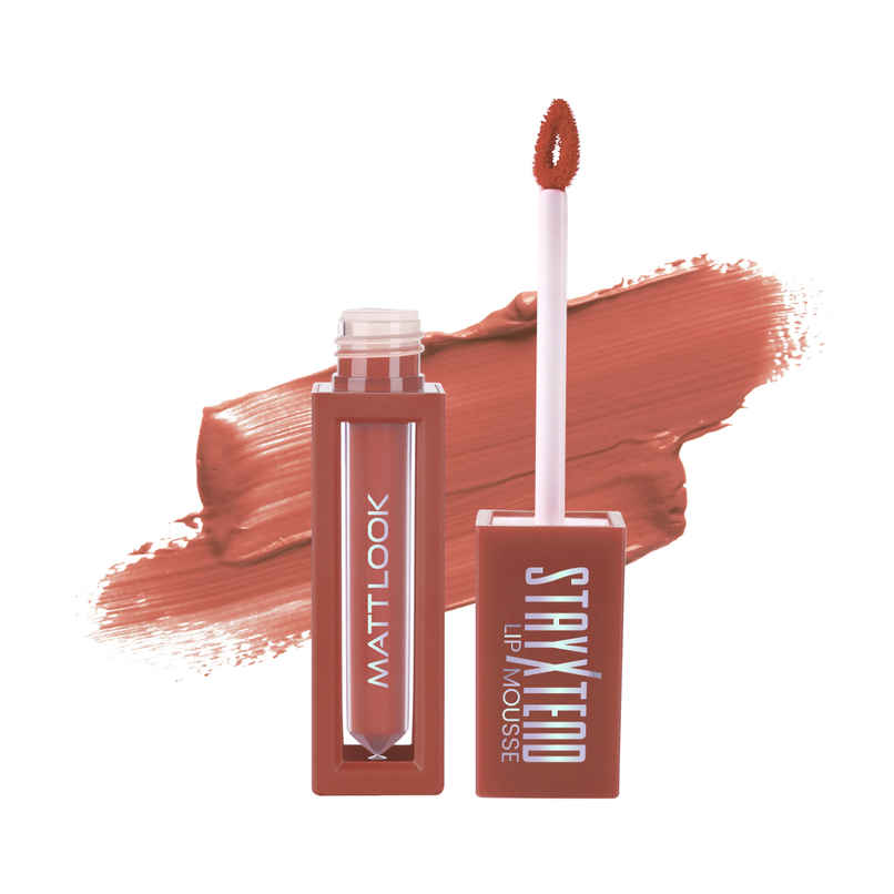 Mattlook Stayxtend Lip Mousse Enriched With Vitamin E & Non Sticky Formula | Shade 21 Mattlook Stayxtend Lip Mousse Enriched With Vitamin E & Non Sticky Formula | Shade 21
