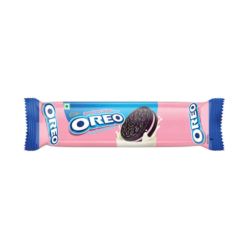 Cadbury Oreo Strawberry Flavour Creme Sandwich Biscuit