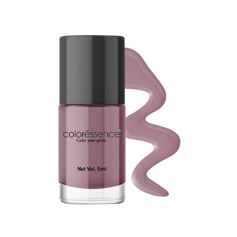 Coloressence Cute Coats Long Lasting Nail Paint, Chip Resistant, Quick Dry, 1 Swipe  | Nude Mauve