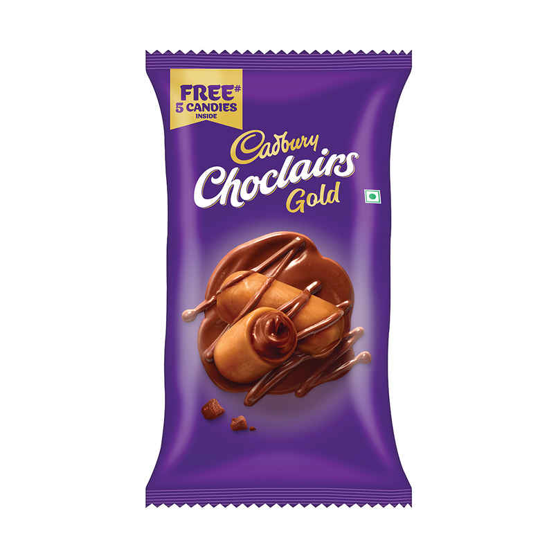 Cadbury Choclairs Gold Chocolate Candy Pack | 105 units