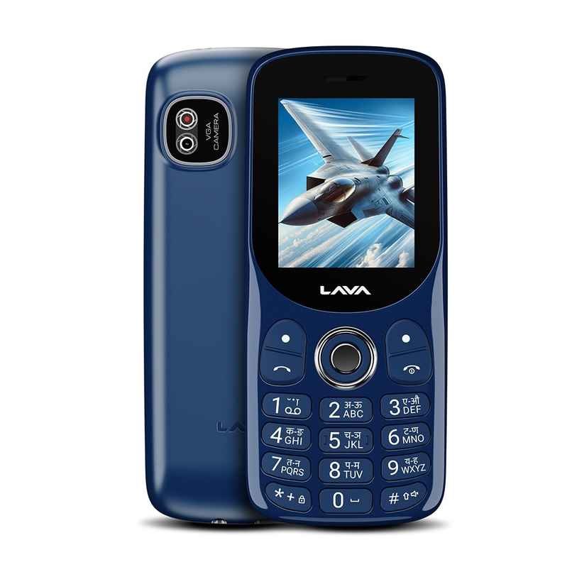 Lava A1 Tejas Dual SIM Keypad Phone | 2 Inch Display | AI Battery | FM Radio | MP3 Player | Blue Lava A1 Tejas Dual SIM Keypad Phone | 2 Inch Display | AI Battery | FM Radio | MP3 Player | Blue