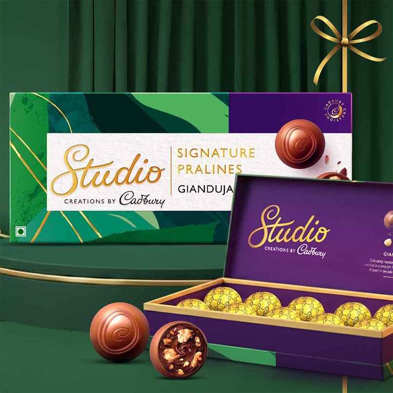 Cadbury Studio Signature Pralines Gianduja Hazelnut Chocolate Gift Pack